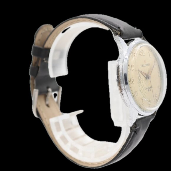 Vintage Helbros Men's Mechanical Wristwatch M-112 Stainless and Chrome - Picture 4 of 5